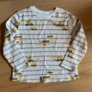 Old Navy boys 5T construction dump truck long sleeve tshirt thermal Henley
